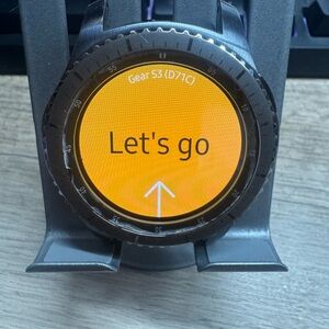 Very Good)Samsung Gear S3 Frontier Smartwatch SM-R765T 46mm in Dark Gray 7970